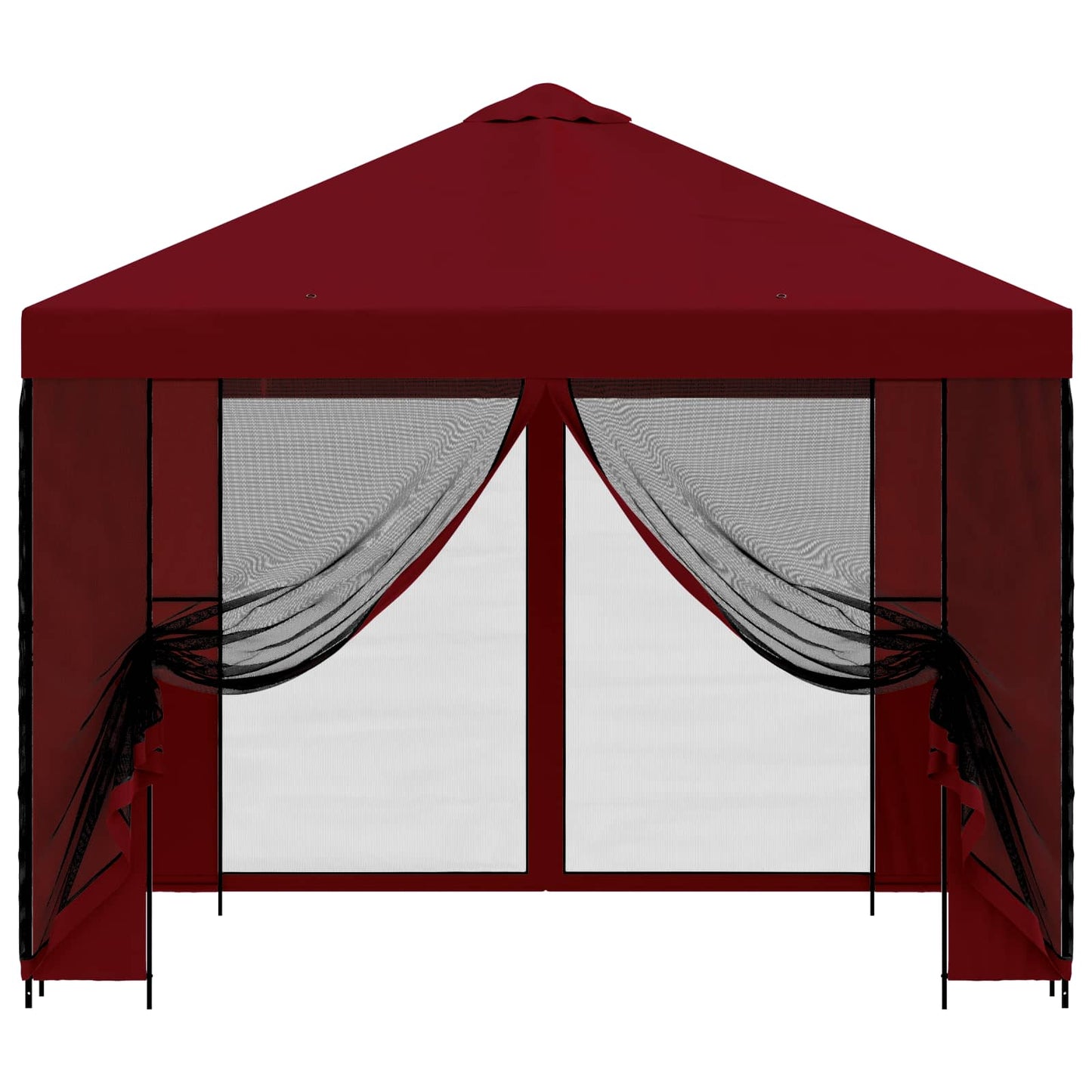Gazebo da giardino con pareti laterali 3 x 3 m Borgogna | homemem39