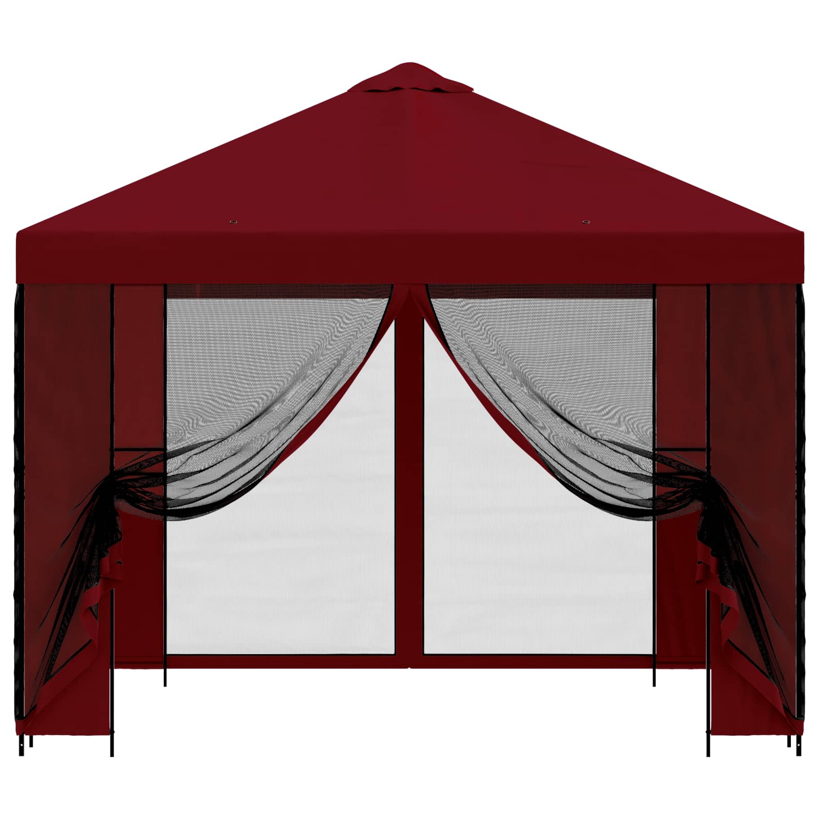 Gazebo da giardino con pareti laterali 3 x 3 m Borgogna | homemem39