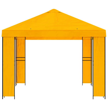 Gazebo 4 × 3 m Giallo Poliestere e Acciaio 190 gsm | homemem39