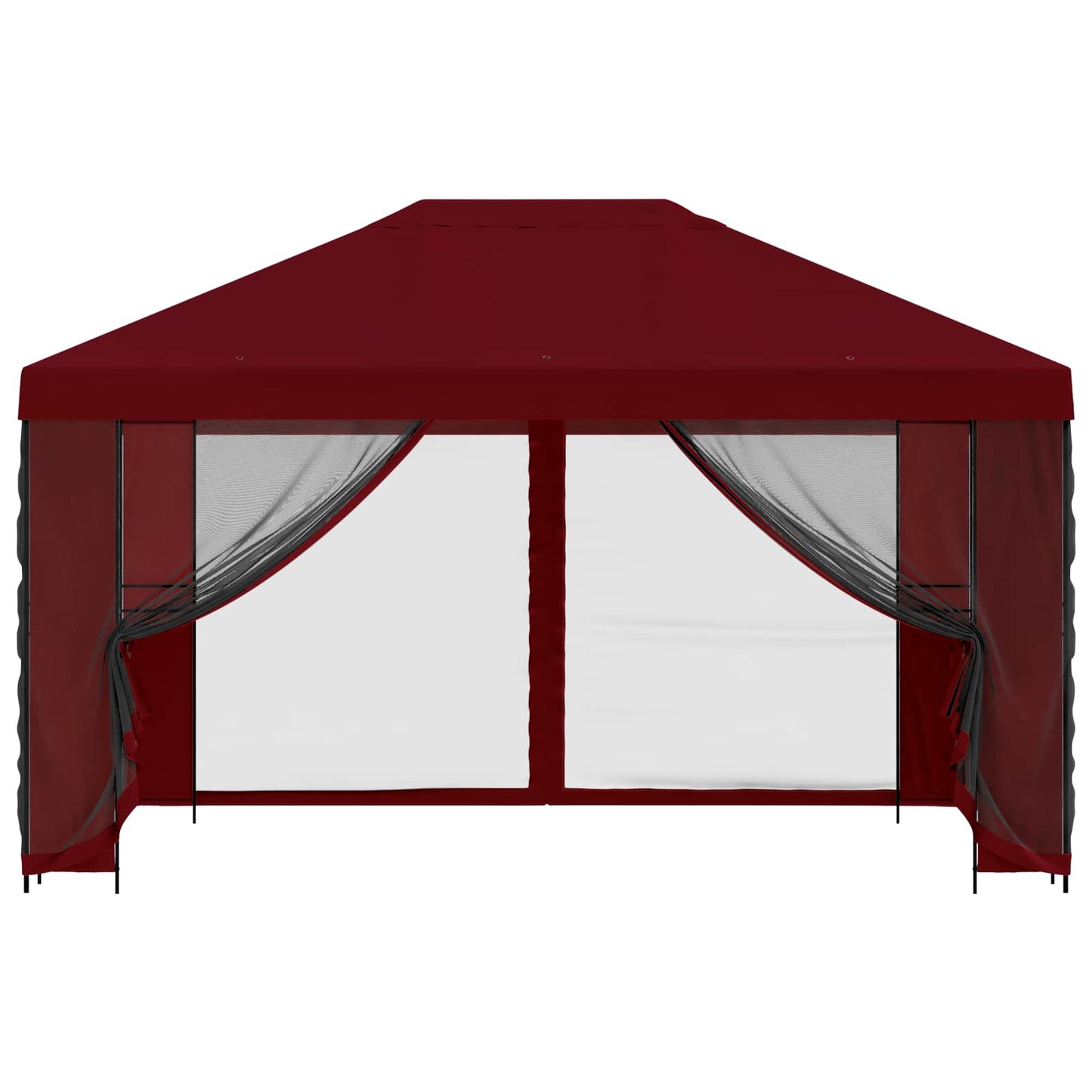 Gazebo da giardino con pareti laterali 4 × 3 m Borgogna | homemem39