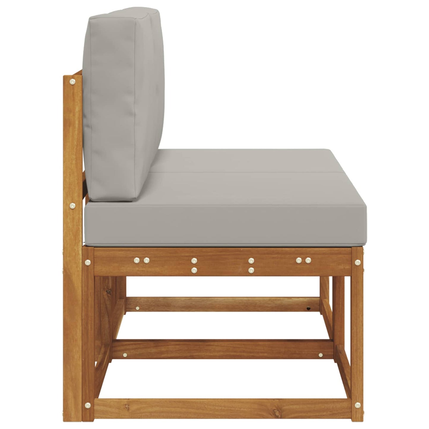 2 Pezzo Divano centrale per esterno Legno di Acacia Massello | homemem39