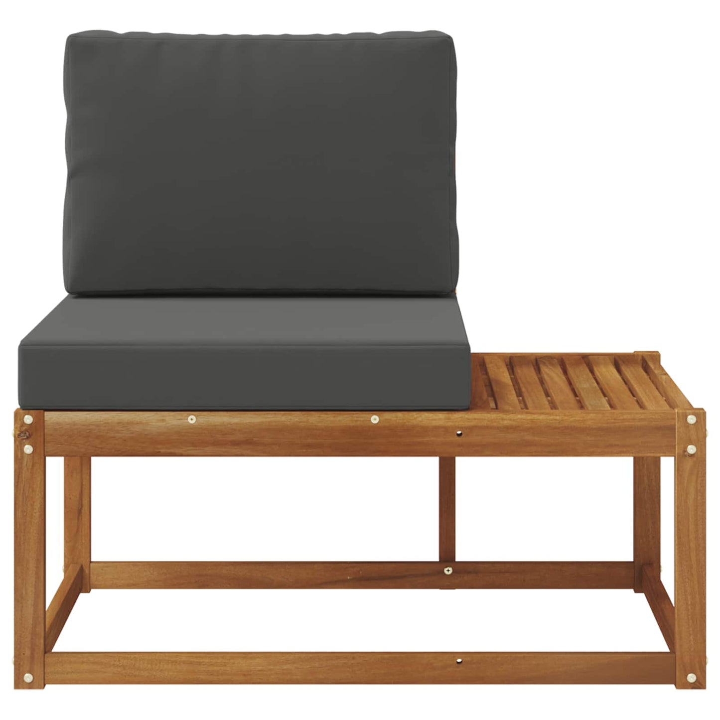 Divano da Esterno Naturale e Antracite 91 x 63 x 73 cm | homemem39