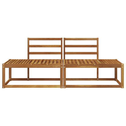 Divano da Esterno 2 Pezzo Naturale 182,5 x 63 x 73 cm | homemem39