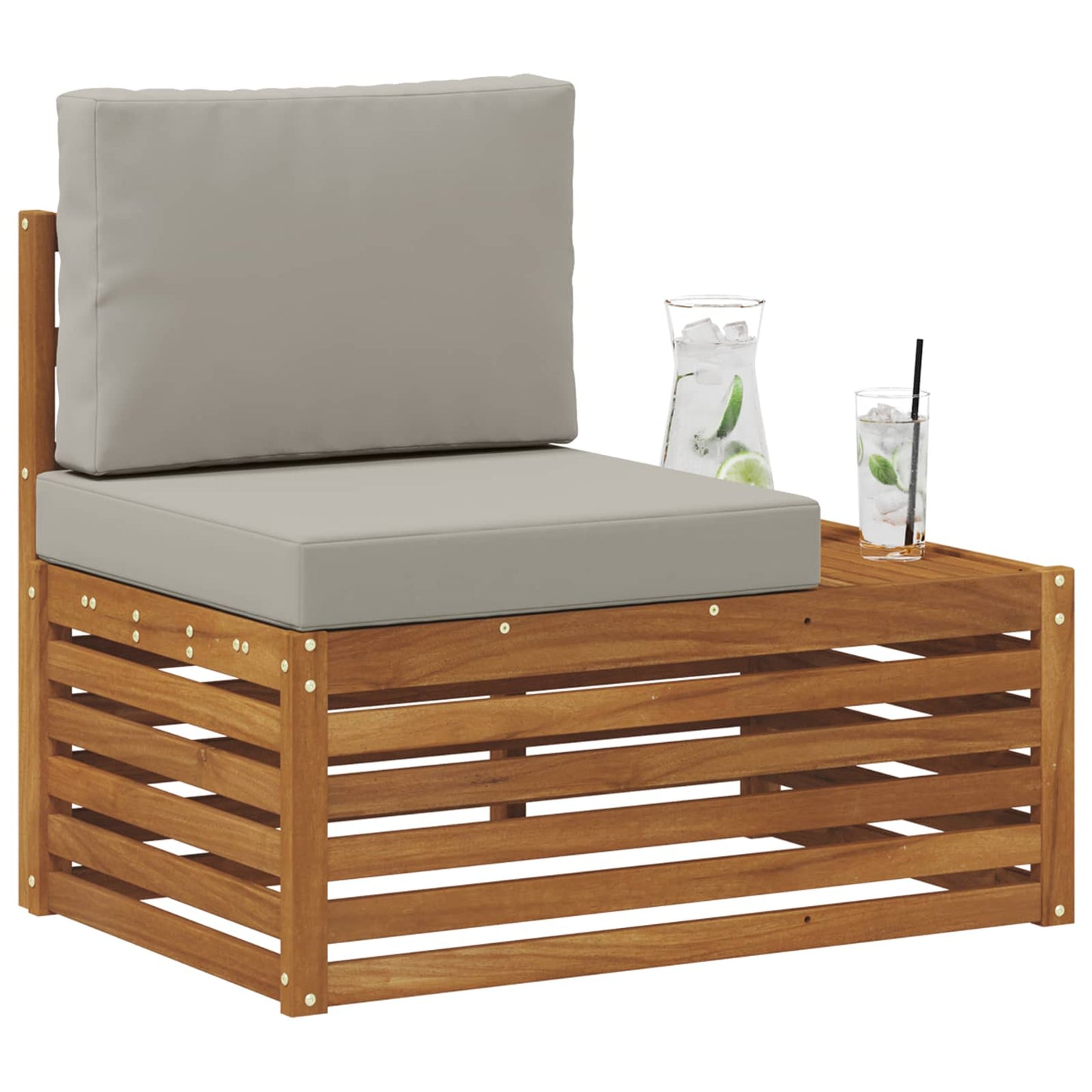 Divano Esterno Finale con cuscino Naturale 91 x 63 x 73 cm | homemem39
