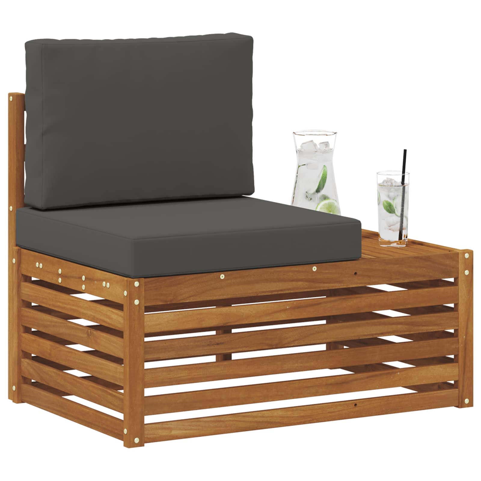 Divano Esterno Finale con cuscino Naturale 91 x 63 x 73 cm | homemem39