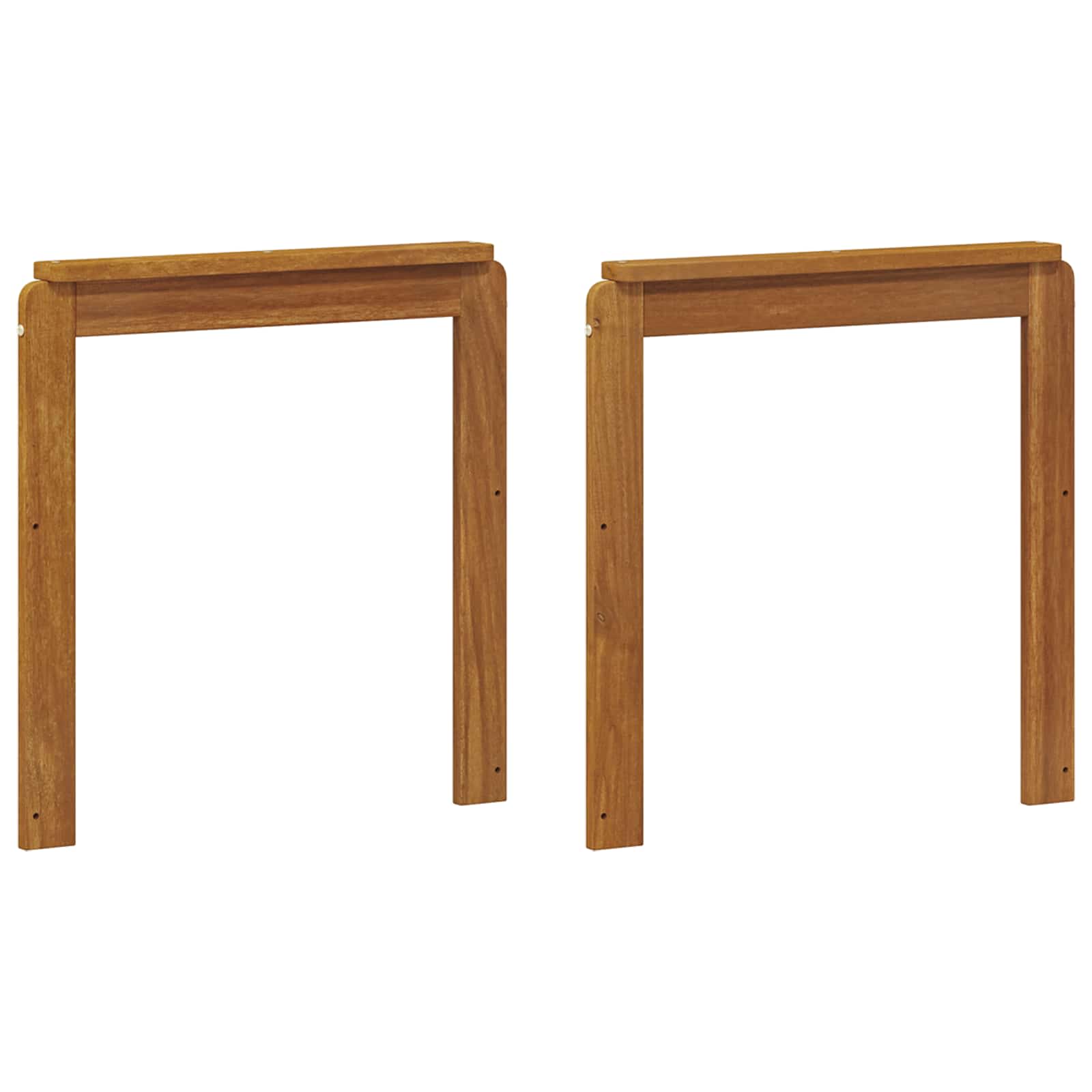 Braccioli 2 pcs Marrone 59 x 6 x 61 cm Legno multistrato | homemem39
