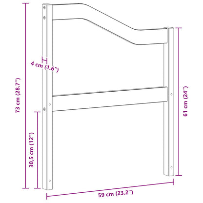 Bracciolo 2 pcs Naturale 59 x 4 x 73 cm | homemem39