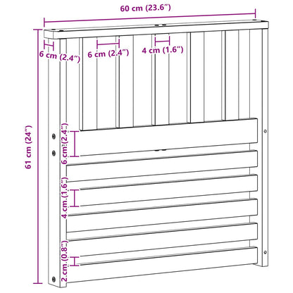 Braccioli 2 pcs Marrone 60 x 6 x 61 cm Legno multistrato | homemem39