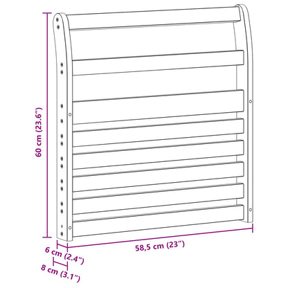 Bracciolo 2 pcs Naturale 58,5 x 8 x 60 cm | homemem39