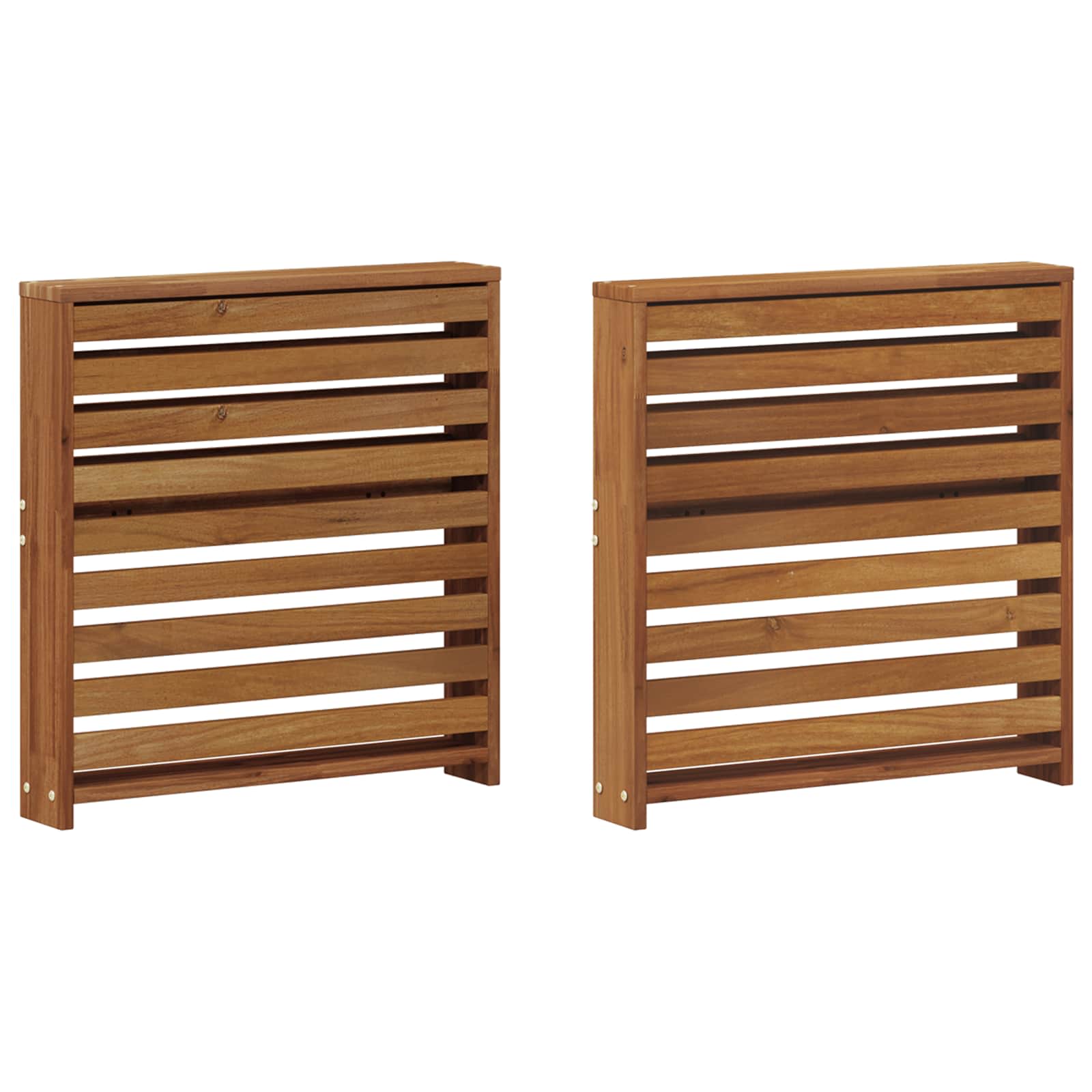 Braccioli 2 pcs Marrone 58.5 x 10 x 61 cm Legno multistrato | homemem39