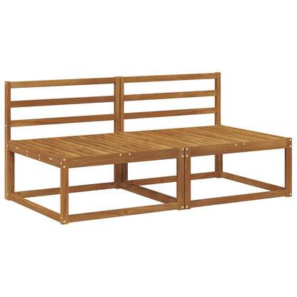 2 Pezzo Divano centrale per esterno Naturale 158 x 83 x 73 cm | homemem39