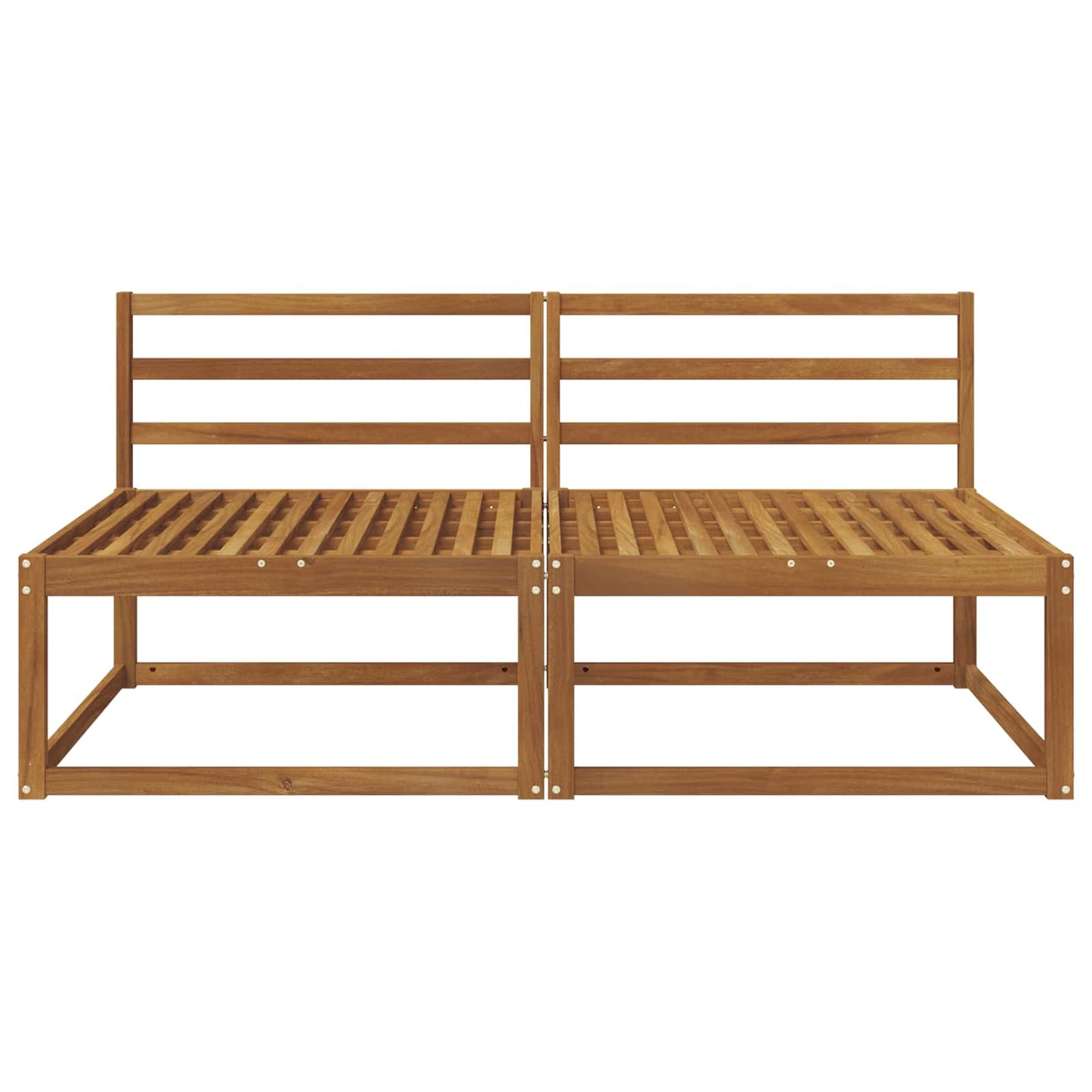 2 Pezzo Divano centrale per esterno Naturale 158 x 83 x 73 cm | homemem39