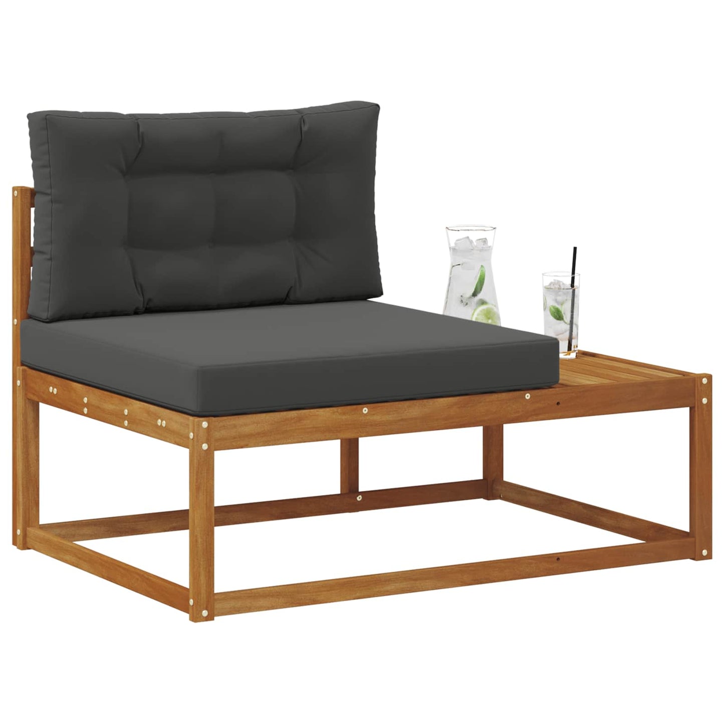 Divano Esterno Finale con cuscino Naturale 115 x 83 x 73 cm
