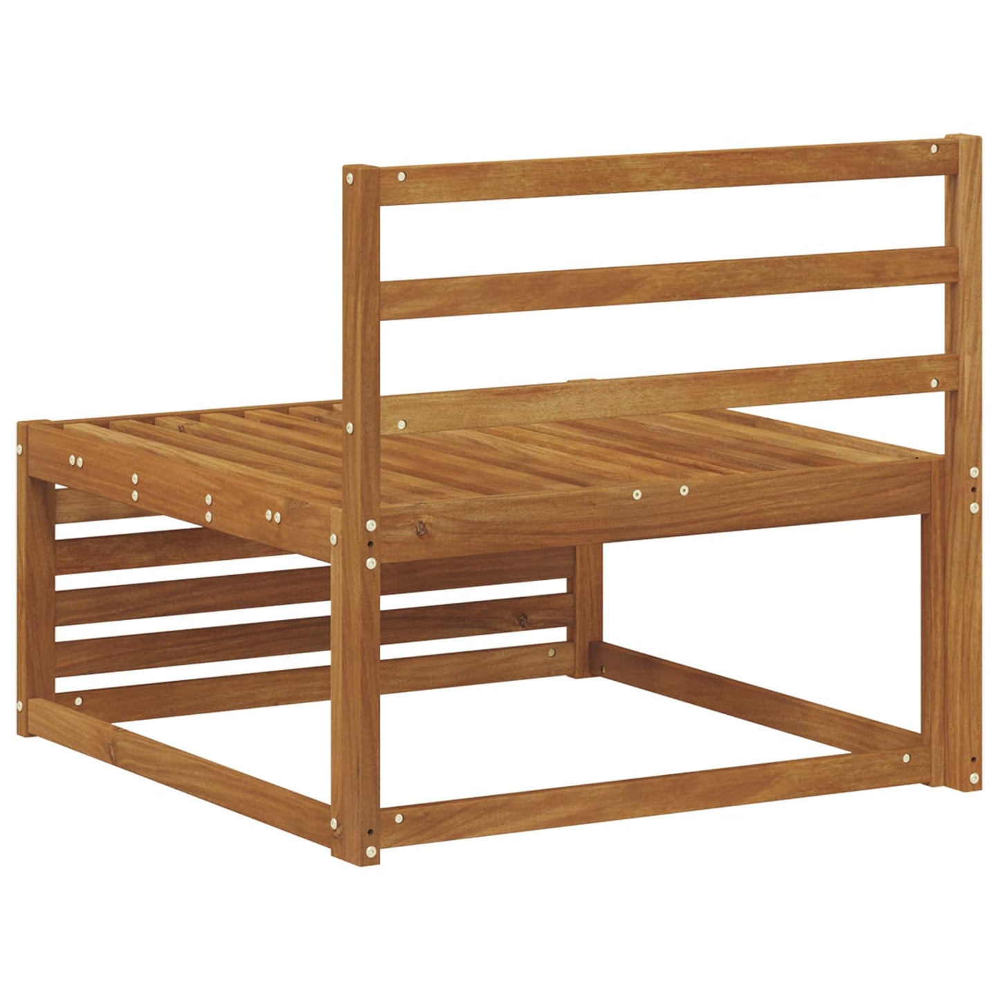 Divano centrale per esterno Legno di Acacia Massello Naturale