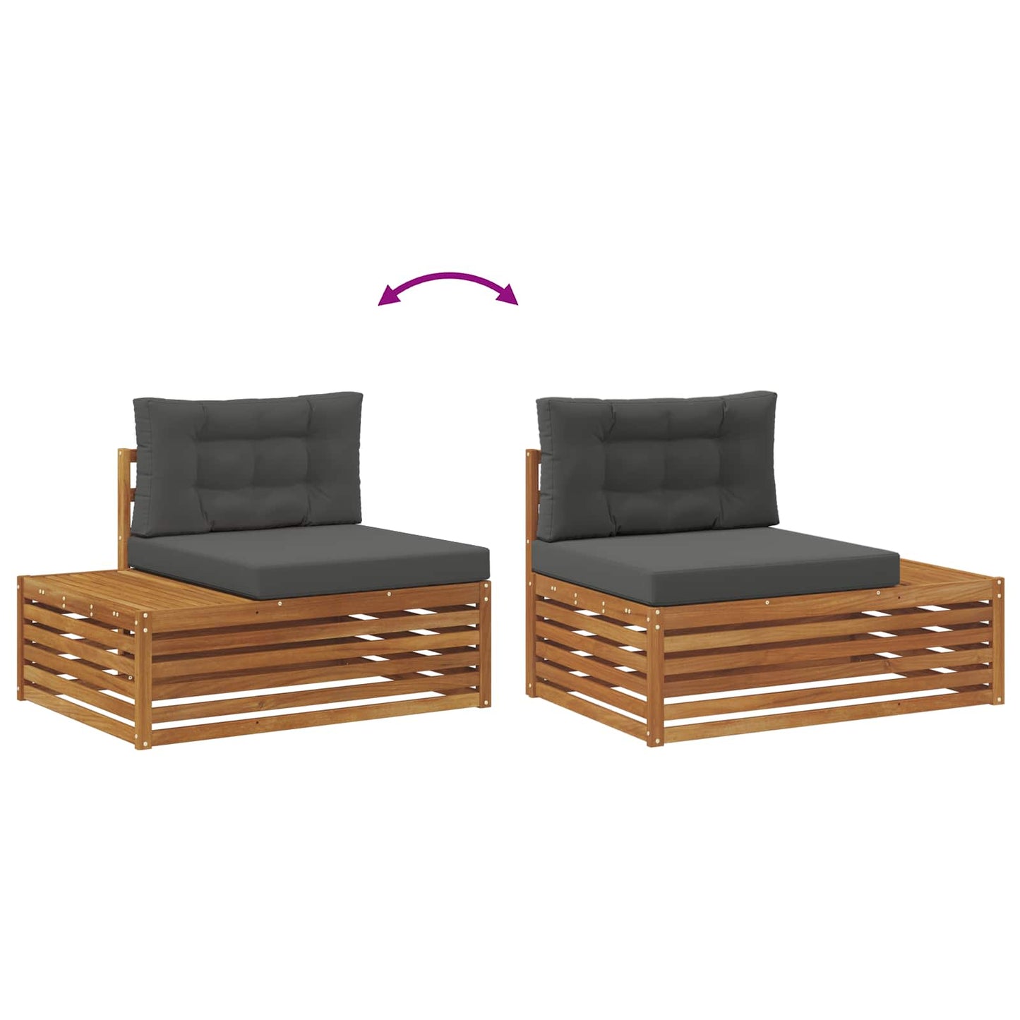 Divano Esterno Finale con cuscino Naturale 115 x 83 x 73 cm | homemem39