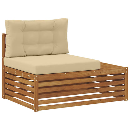 Divano Esterno Finale 3 Pezzo Naturale e Beige 115 x 83 x 73 cm