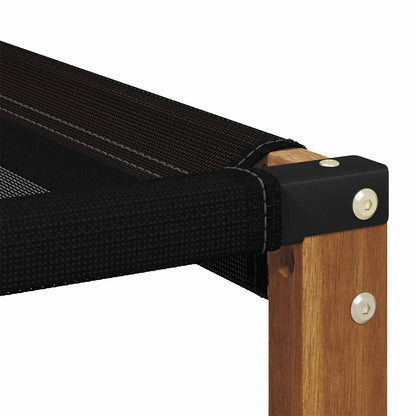Divano modulare da esterno con cuscino 3 Pezzo Naturale e Nero | homemem39