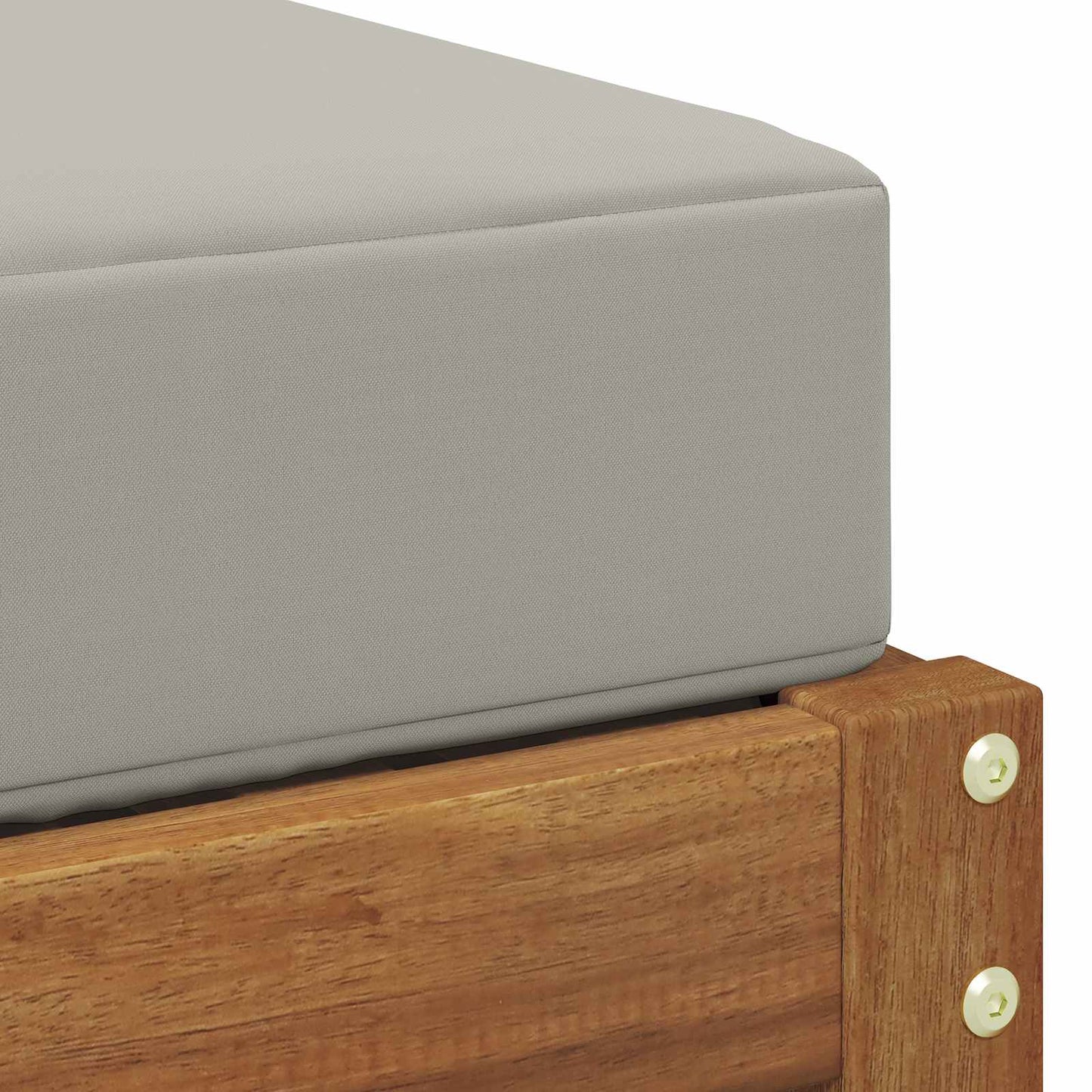 Panca Sgabello Grigio Naturale e Chiaro 43 x 43 x 37 cm | homemem39