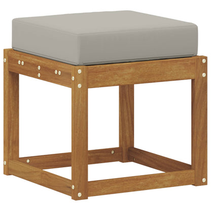 Panca Sgabello Grigio Naturale e Chiaro 43 x 43 x 37 cm | homemem39