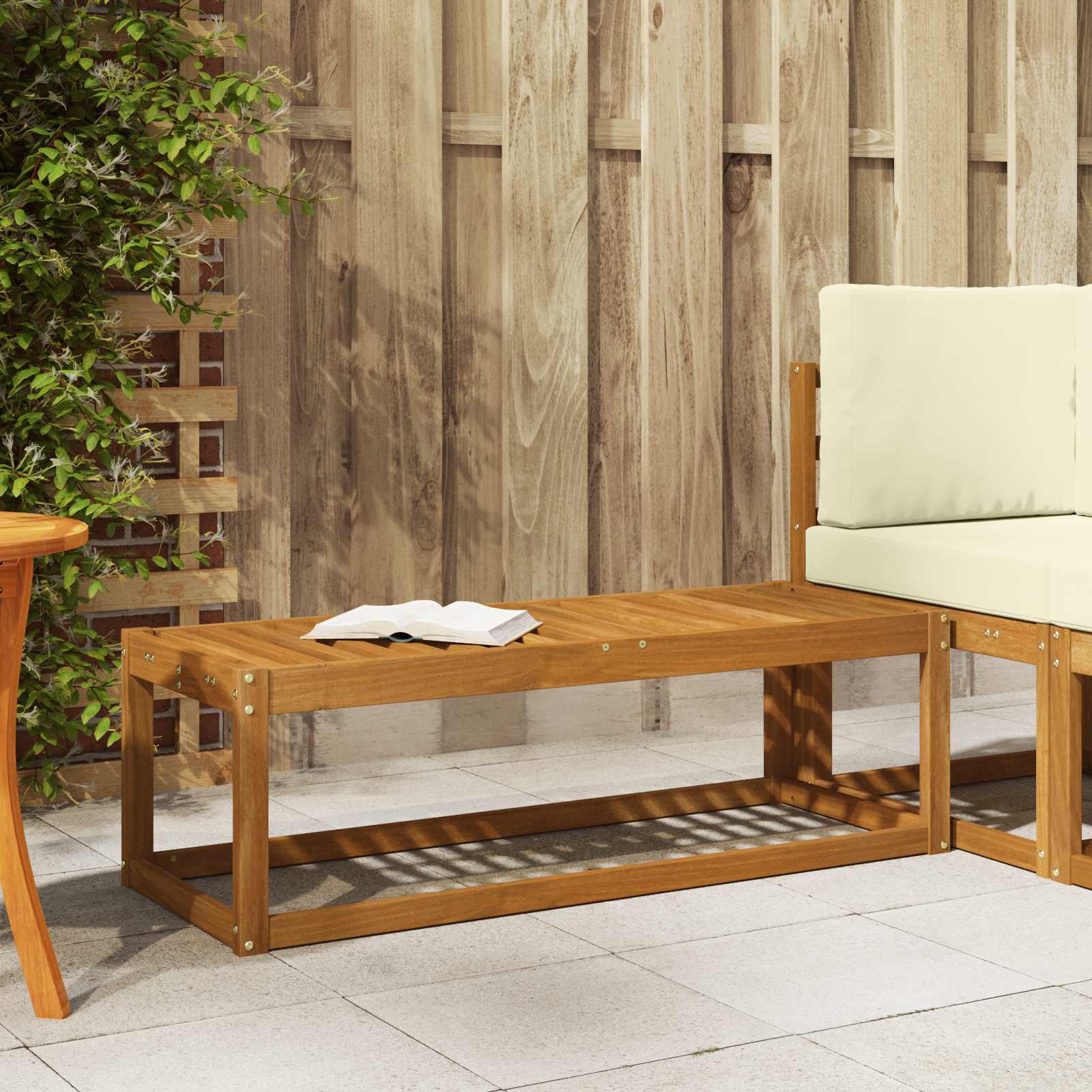 Panca da esterno Naturale 115 x 43 x 37 cm | homemem39