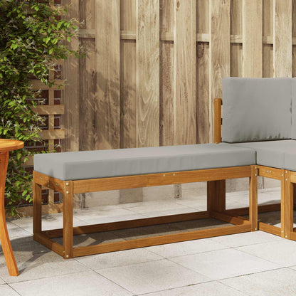 Panca Sgabello Grigio Naturale e Chiaro 115 x 43 x 37 cm | homemem39
