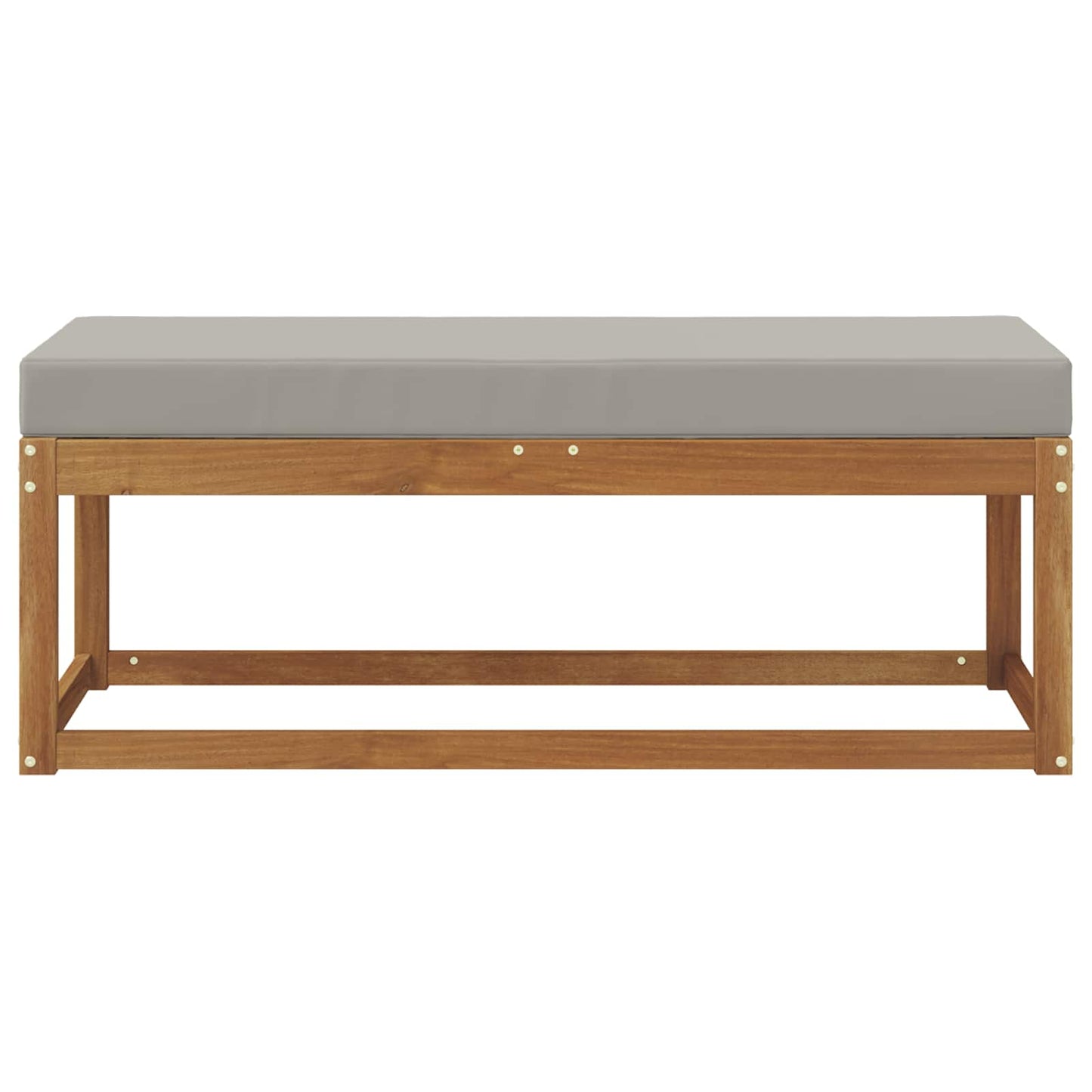 Panca Sgabello Grigio Naturale e Chiaro 115 x 43 x 37 cm | homemem39