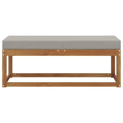 Panca Sgabello Grigio Naturale e Chiaro 115 x 43 x 37 cm | homemem39