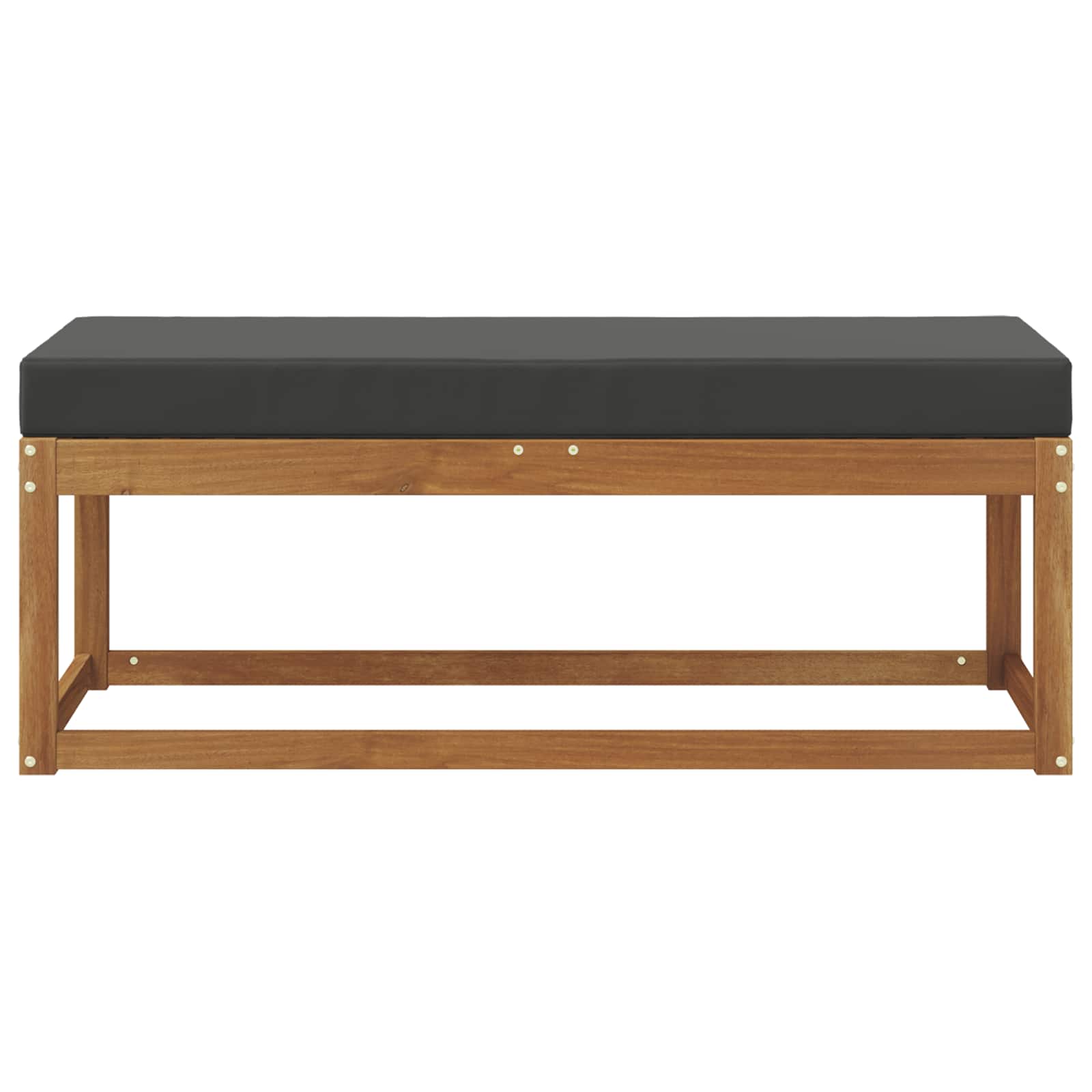 Panca da giardino Naturale e Antracite 115 x 43 x 45 cm | homemem39