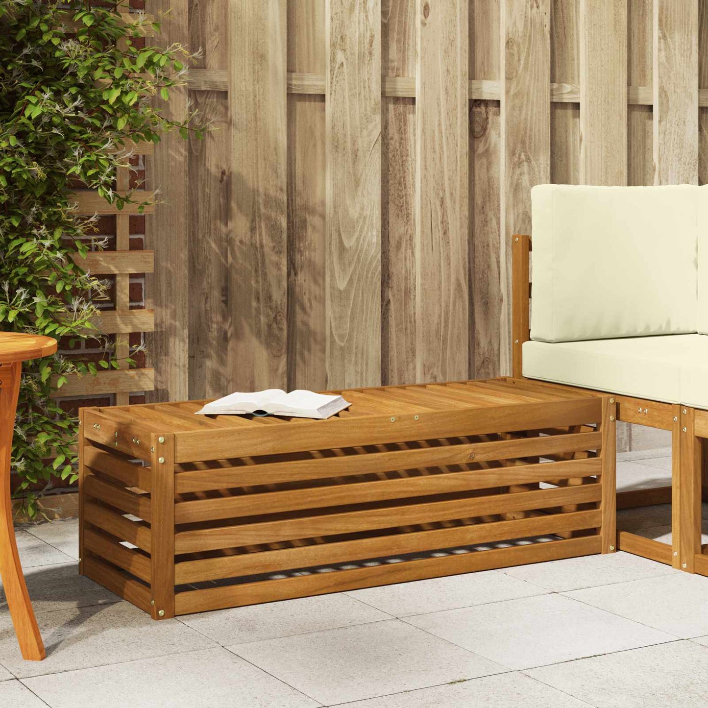 Panca da esterno Naturale 115 x 43 x 37 cm | homemem39