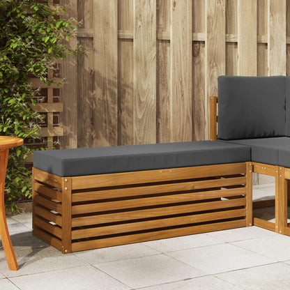 Panca Sgabello Naturale e Antracite 115 x 43 x 37 cm | homemem39