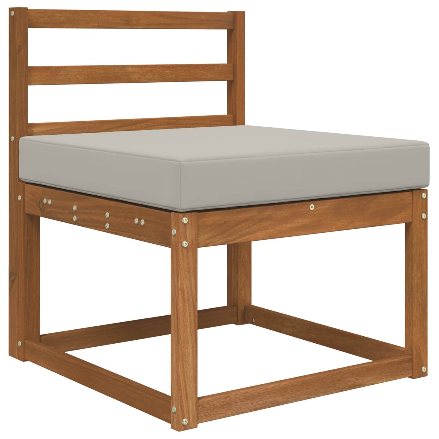 Cuscino per divano da esterno Grigio 60 x 60 x 8 cm Poliestere | homemem39