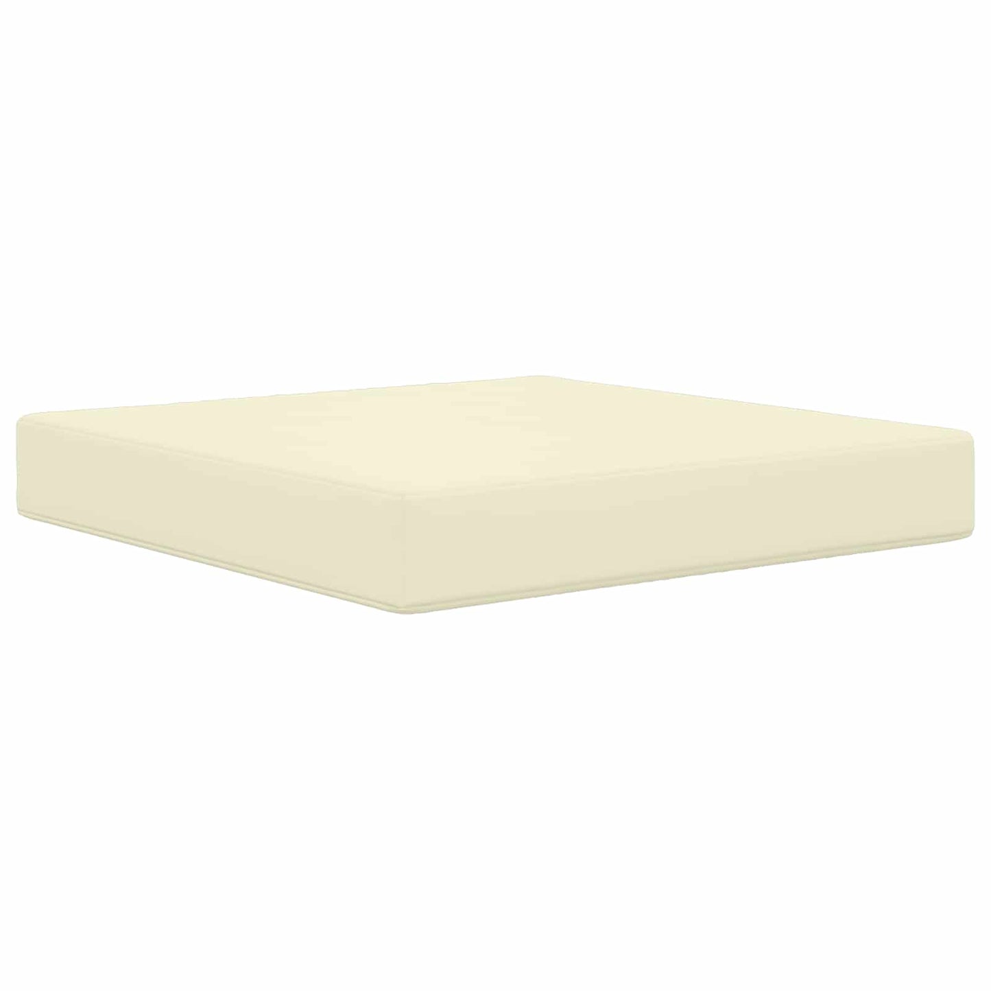 Cuscino per divano da esterno Poliestere Crema 60 x 60 x 8 cm