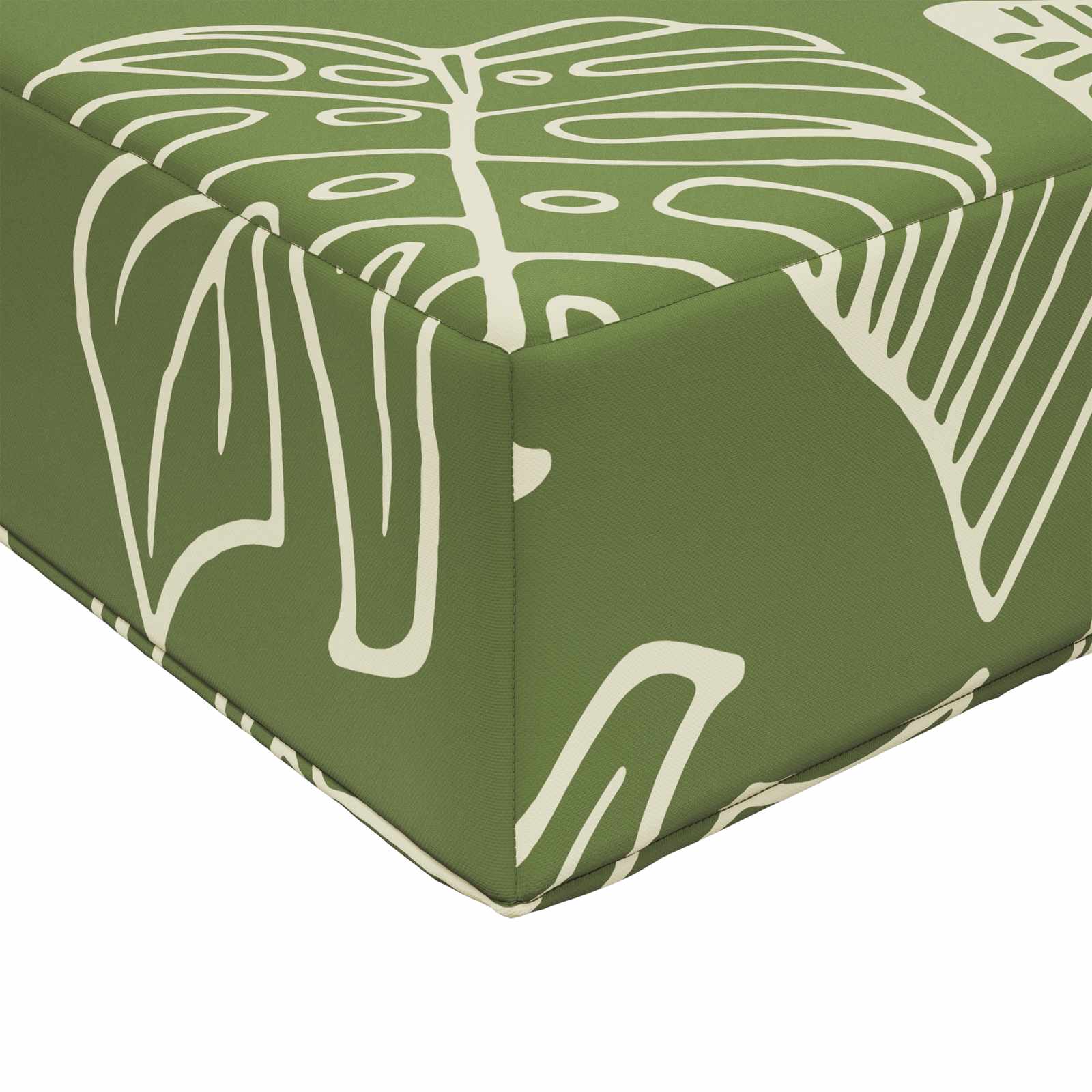 Cuscino per divano da esterno 2 pcs Design a foglia Poliestere | homemem39