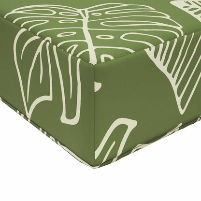 Cuscino per divano da esterno 2 pcs Design a foglia Poliestere | homemem39