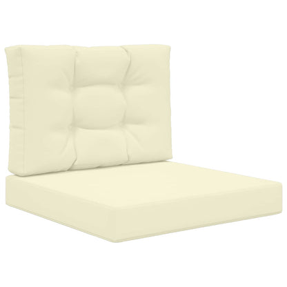 Cuscino per divano da esterno 2 pcs Crema Poliestere
