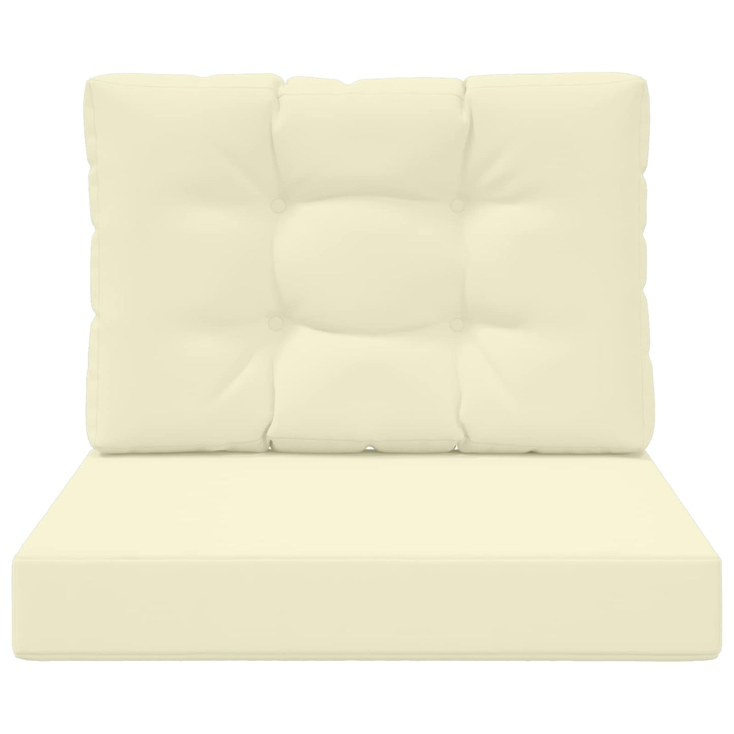Cuscino per divano da esterno 2 pcs Crema Poliestere