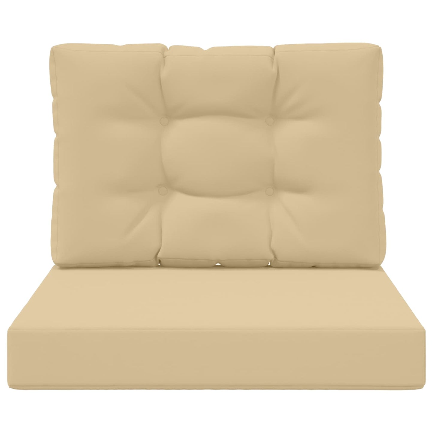 Cuscino per divano da esterno 2 pcs Beige Poliestere | homemem39