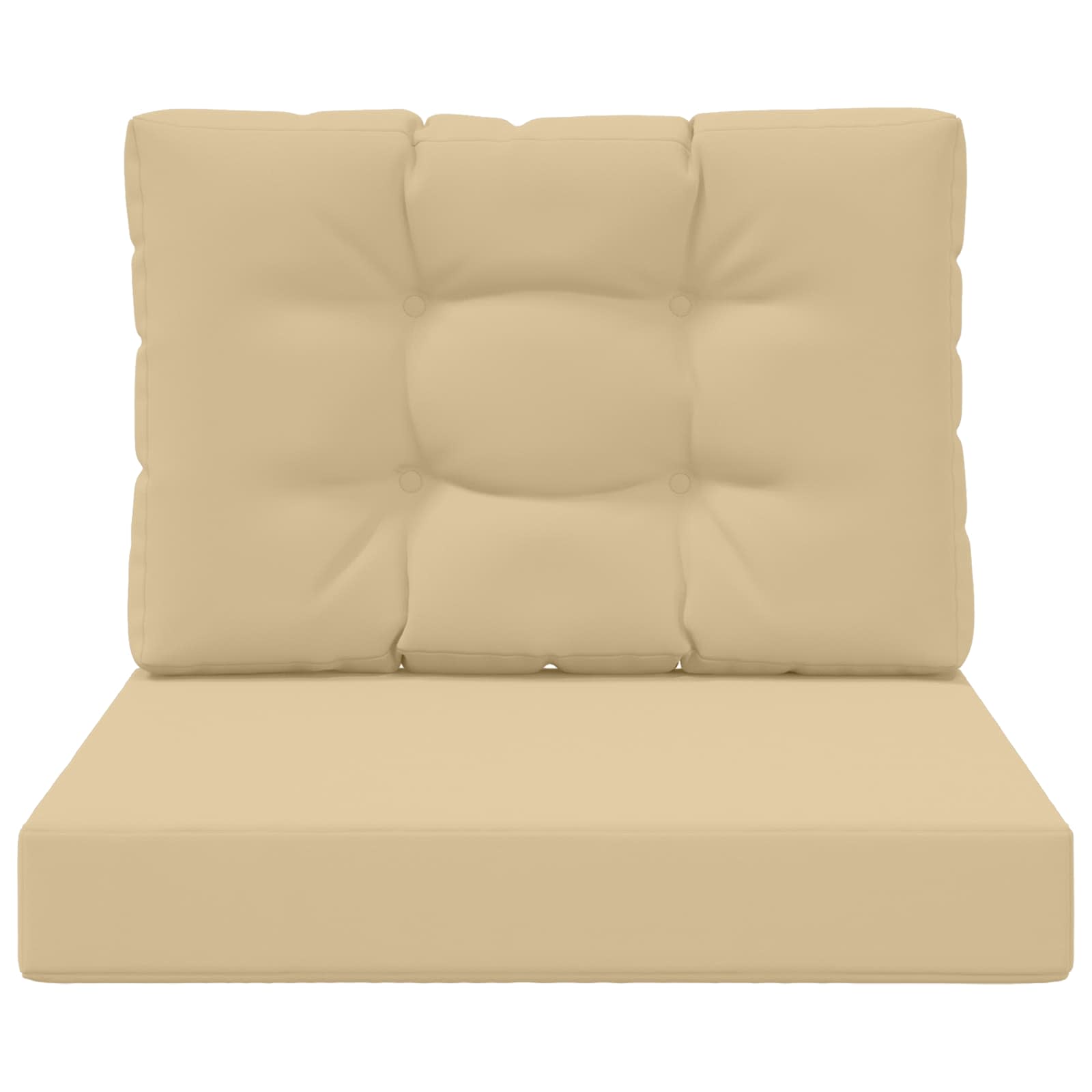 Cuscino per divano da esterno 2 pcs Beige Poliestere | homemem39
