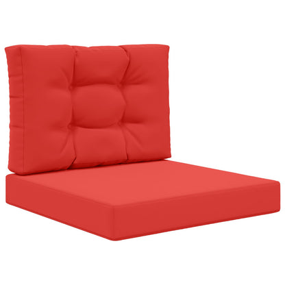 Cuscino per divano da esterno 2 pcs Rosso Poliestere