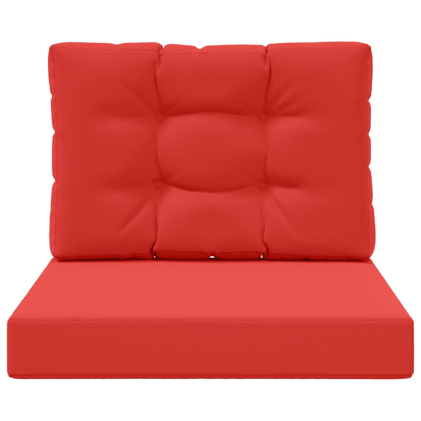 Cuscino per divano da esterno 2 pcs Rosso Poliestere