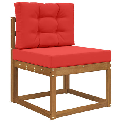 Cuscino per divano da esterno 2 pcs Rosso Poliestere