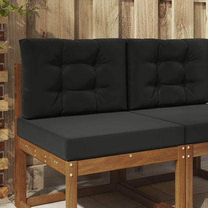Cuscino per divano da esterno 2 pcs Nero Poliestere