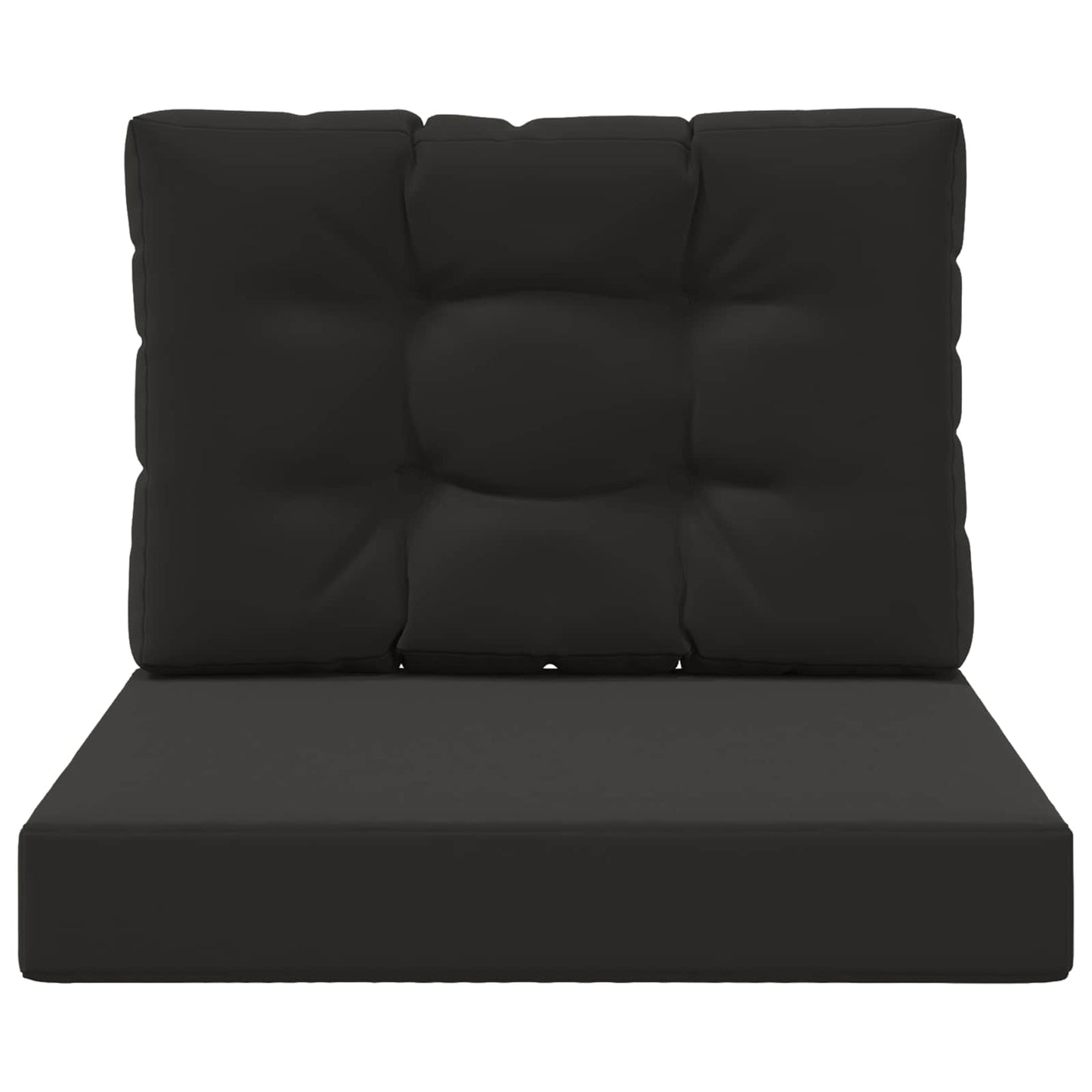 Cuscino per divano da esterno 2 pcs Nero Poliestere