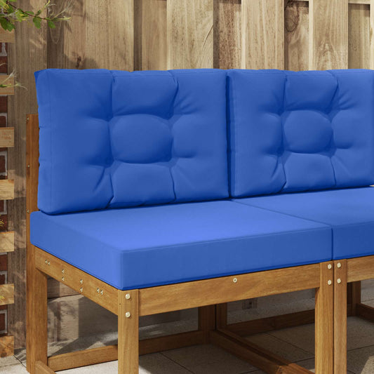 Cuscino per divano da esterno 2 pcs Blu Reale Poliestere