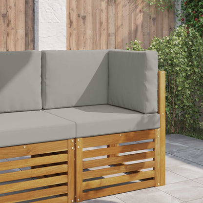 Cuscino per divano da esterno 3 pcs Grigio Poliestere | homemem39