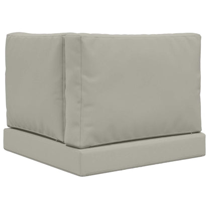 Cuscino per divano da esterno 3 pcs Grigio Poliestere