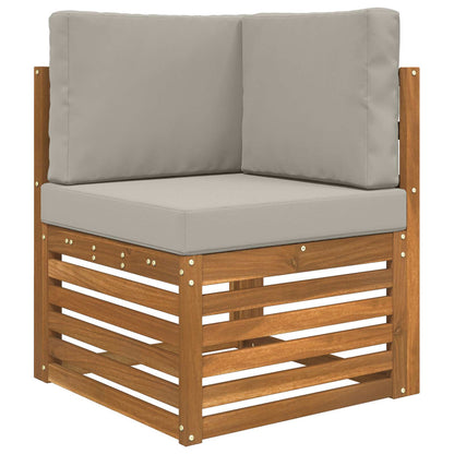 Cuscino per divano da esterno 3 pcs Grigio Poliestere | homemem39