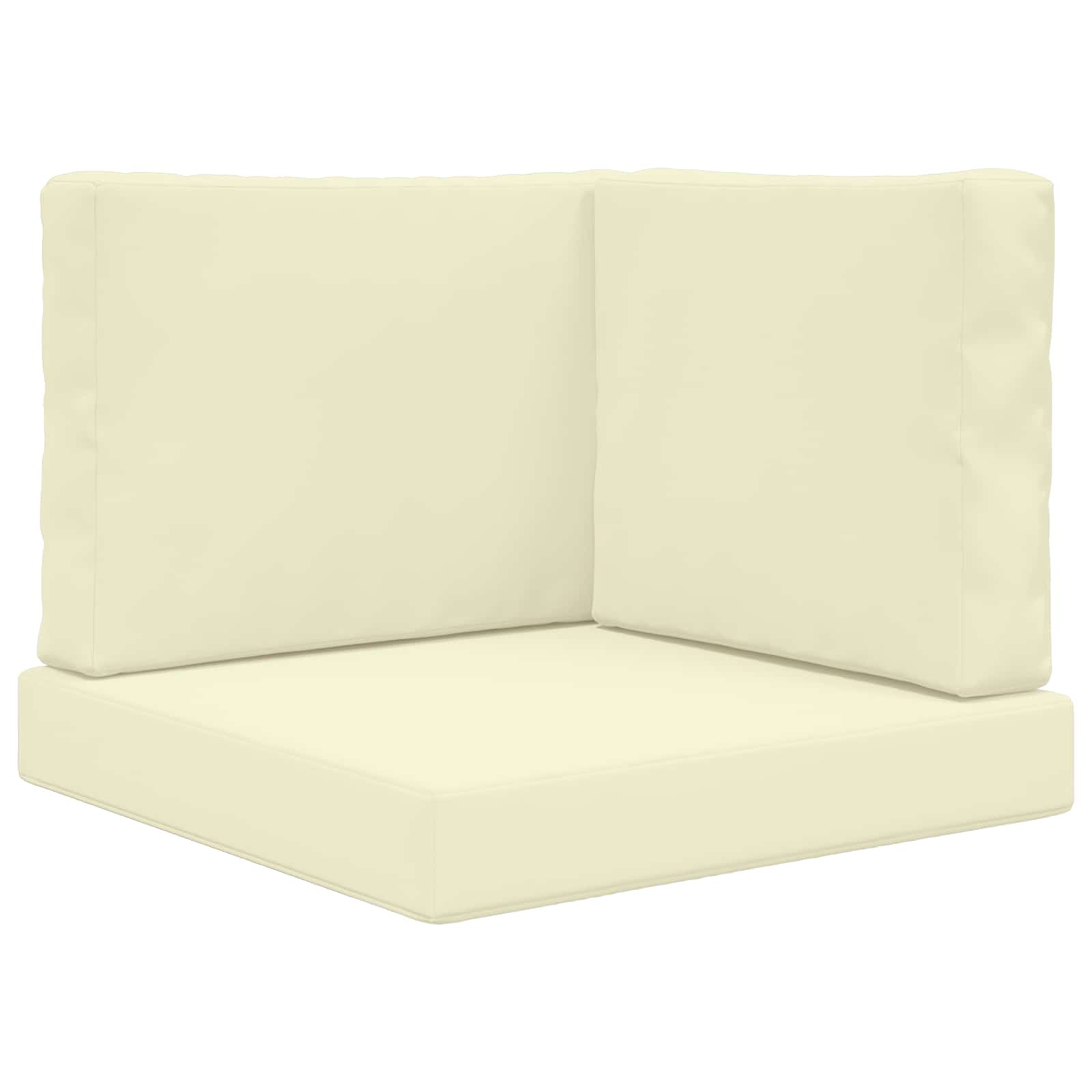 Cuscino per divano da esterno 3 pcs Crema Poliestere | homemem39
