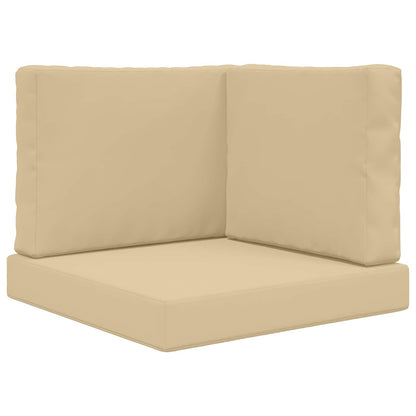 Cuscino per divano da esterno 3 pcs Beige Poliestere