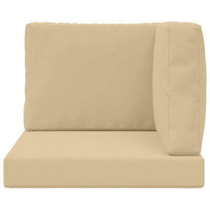 Cuscino per divano da esterno 3 pcs Beige Poliestere